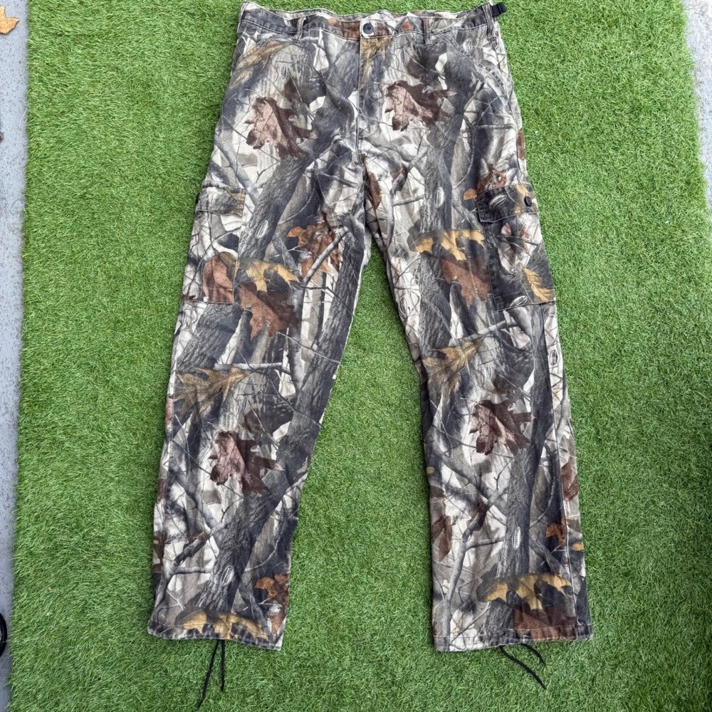 Vtg Liberty Realtree Camo Cargo Pants Mens Large Regular Outdoor Hunting Fishing